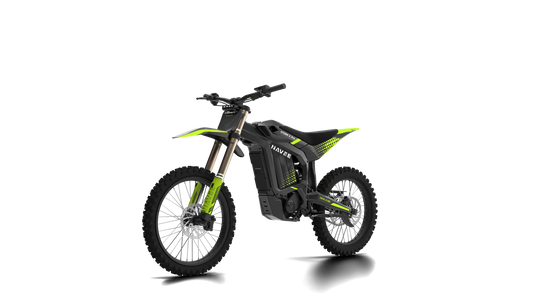 NAVEE STORM X Pro electric dirt bike with 17,000W motor and 72V battery on rugged terrain