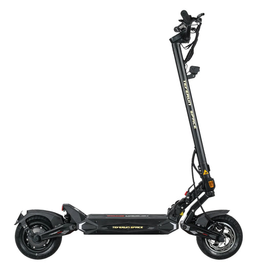 Teverun Space Lite compact electric scooter with 800W motor and foldable design for city riding