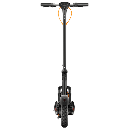 Black scooter on a white background