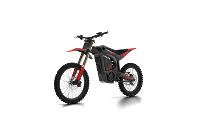 NAVEE STORM X Pro electric dirt bike with 17,000W motor and IP65 aluminum frame on rugged terrain