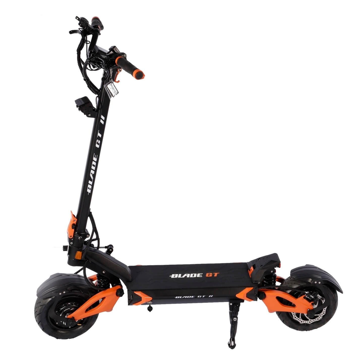 Teverun Blade GT II electric scooter with hydraulic braking and adjustable suspension features