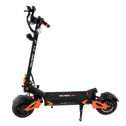 Teverun Blade GT II electric scooter with hydraulic braking and adjustable suspension features